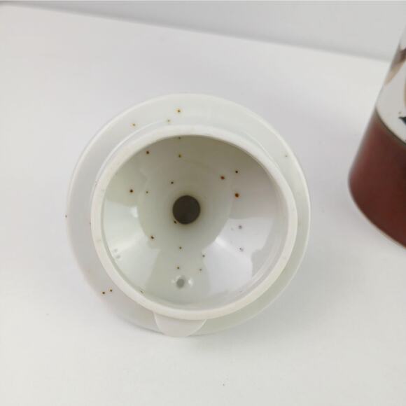 Wild Game Porcelain by Shafford Tall Speckled White & Brown Tea Pot With Geese - Picture 6 of 8